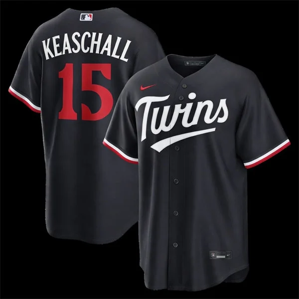 Mens Minnesota Twins #15 Luke Keaschall Nike 2026 Navy Twins Alternate Vapor Limited Jersey
