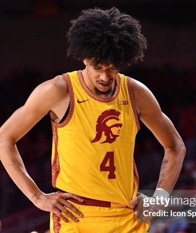 USC Trojans #4 Chad Baker-Mazara Gold 2026 Big 10 Basketball Game Jersey