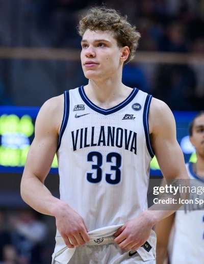 Villanova Wildcats #33 Matt Hodge 2024 White College Basketball Game Jersey