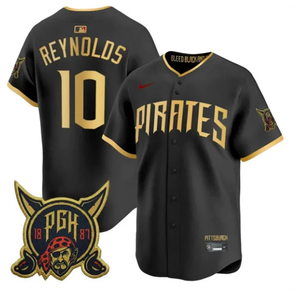 Mens Pittsburgh Pirates #10 Bryan Reynolds 2026 Black City Connect 2.0 Limited Jersey