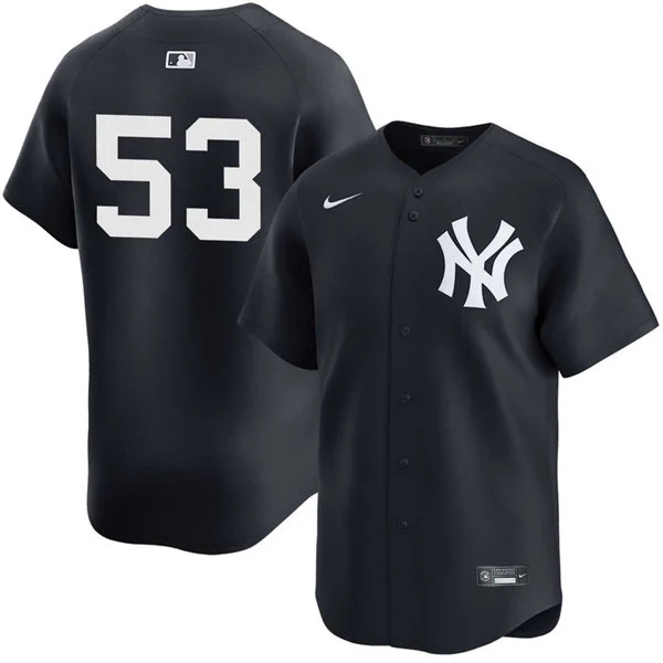 Mens New York Yankees #53 David Bednar Nike Navy NY Alternate Limited Jersey