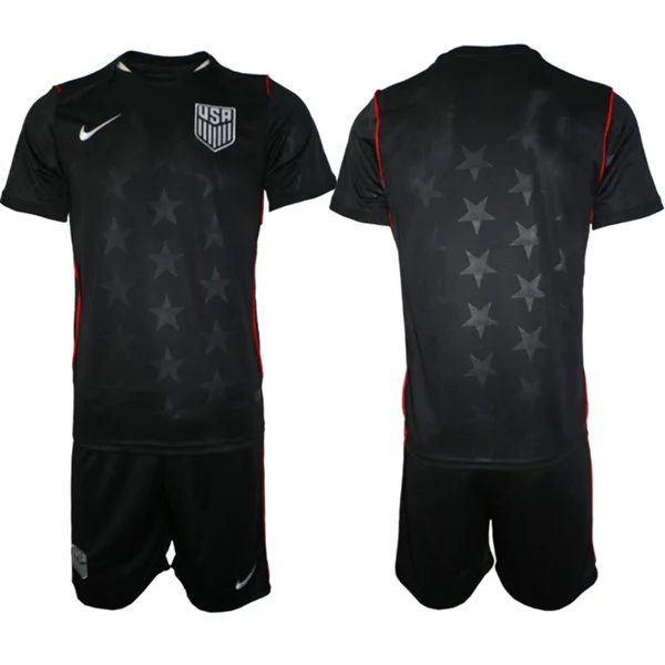 Mens USA National Away Black 2026 FIFA World Cup Soccer Team Jersey Kit