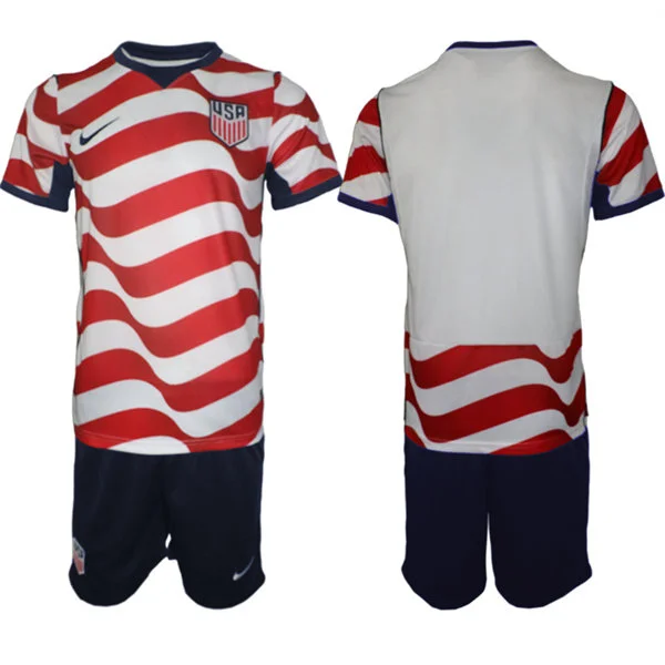 Mens USA National Home White Red 2026 FIFA World Cup Soccer Team Jersey Kit