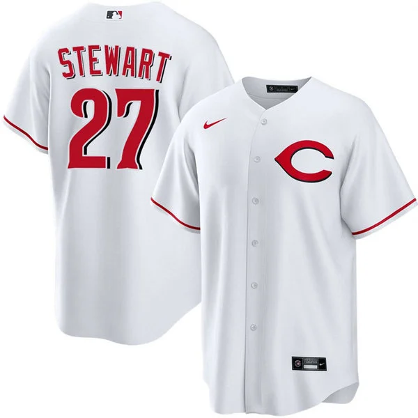 Mens Cincinnati Reds #27 Sal Stewart Nike White Alternate 2 Limited Jersey
