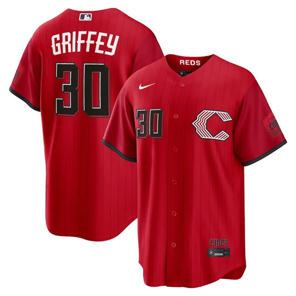 Mens Cincinnati Reds #30 Ken Griffey Jr Nike 2026 All-Red City Connect Limited Jersey