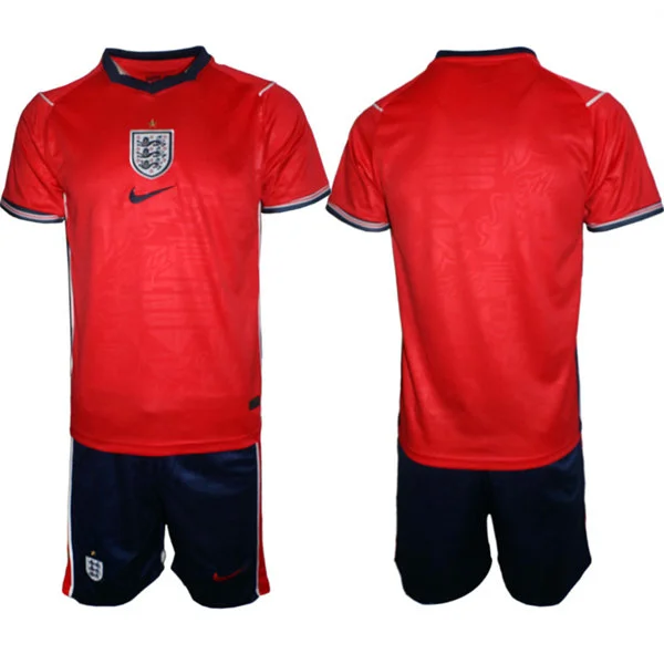Mens England National Soccer Blank Away Red 2026 FIFA World Cup Soccer Team Jersey Kit
