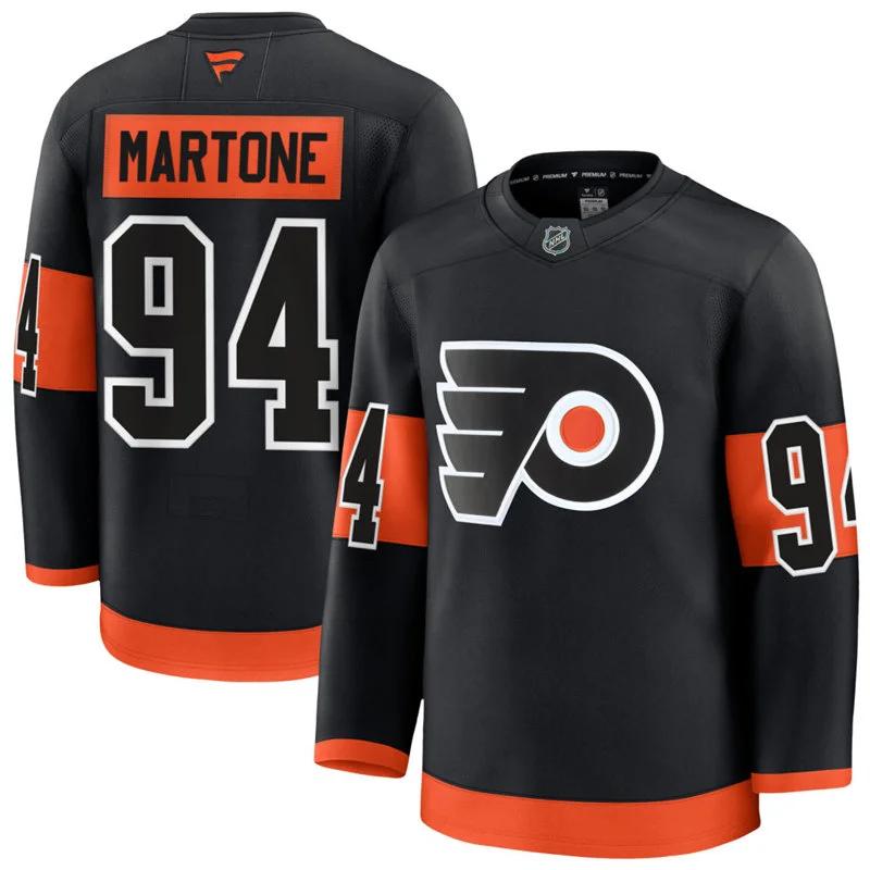 Mens Philadelphia Flyers #94 Porter Martone Fanatics Black Alternate Premium Jersey