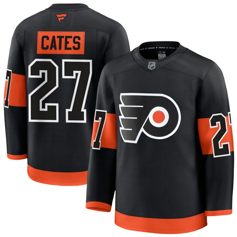 Mens Philadelphia Flyers #27 Noah Cates Fanatics Black Alternate Premium Jersey