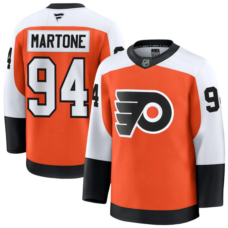 Mens Philadelphia Flyers #94 Porter Martone Fanatics Home Orange Premium Jersey