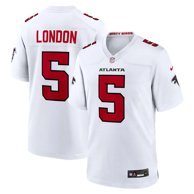 Men's Atlanta Falcons #5 Drake London Nike 2026 White Vapor F.U.S.E. Limited Jersey