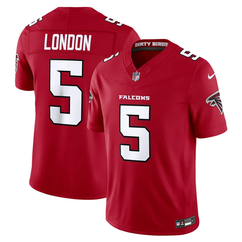 Men's Atlanta Falcons #5 Drake London Nike 2026 Red Alternate Vapor F.U.S.E. Limited Jersey