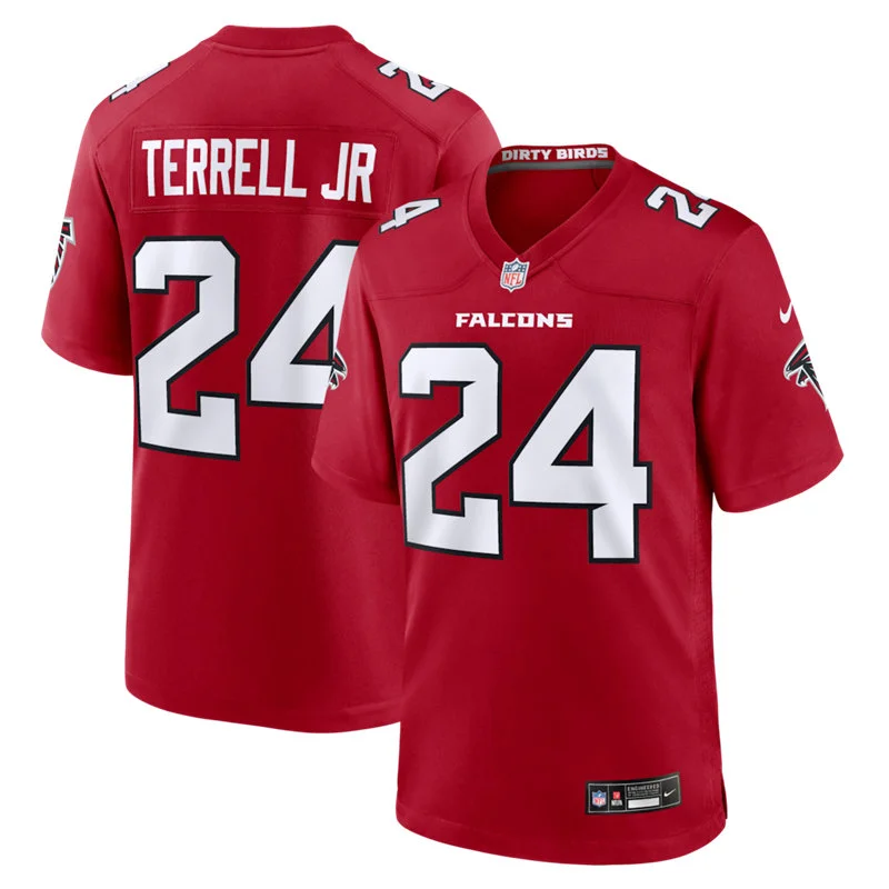 Men's Atlanta Falcons #24 A.J. Terrell Jr Nike 2026 Red Alternate Vapor F.U.S.E. Limited Jersey