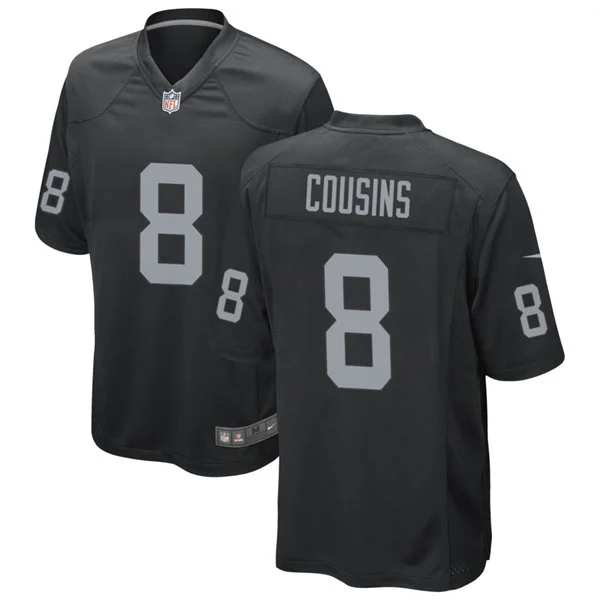 Youth Las Vegas Raiders #8 Kirk Cousins Nike Black Limited Jersey