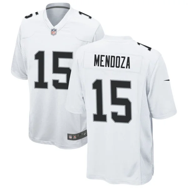 Men's Las Vegas Raiders #15 Fernando Mendoza Nike White Vapor F.U.S.E. Limited Jersey