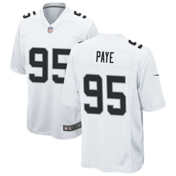 Men's Las Vegas Raiders #95 Kwity Paye Nike White Vapor F.U.S.E. Limited Jersey