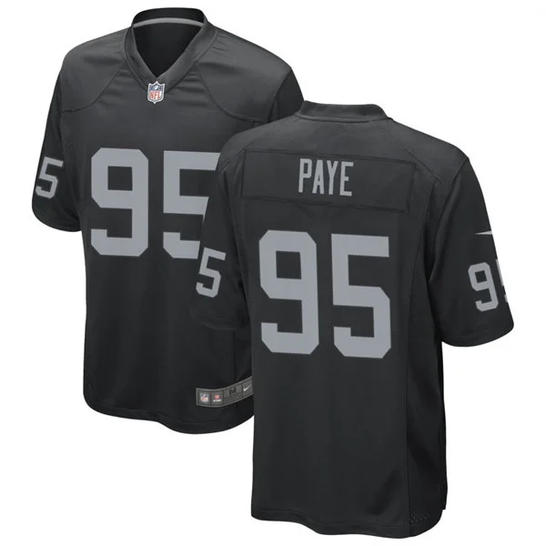 Men's Las Vegas Raiders #95 Kwity Paye Nike Black Vapor F.U.S.E. Limited Jersey