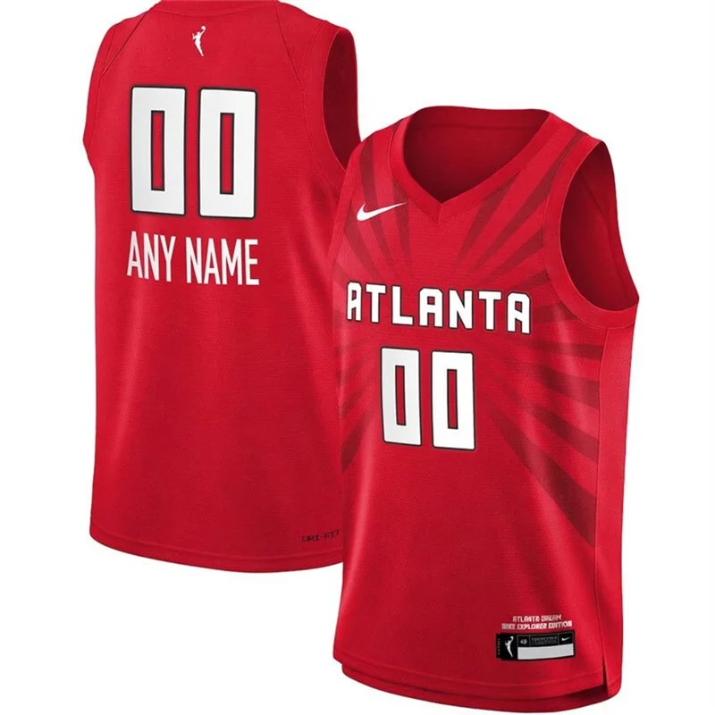 Atlanta Dream Custom Red Explorer Edition Victory Personal Jersey