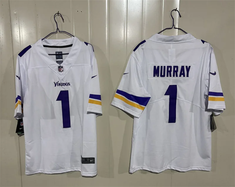 Men's Minnesota Vikings #1 Kyler Murray Nike White F.U.S.E. Vapor Limited Jersey