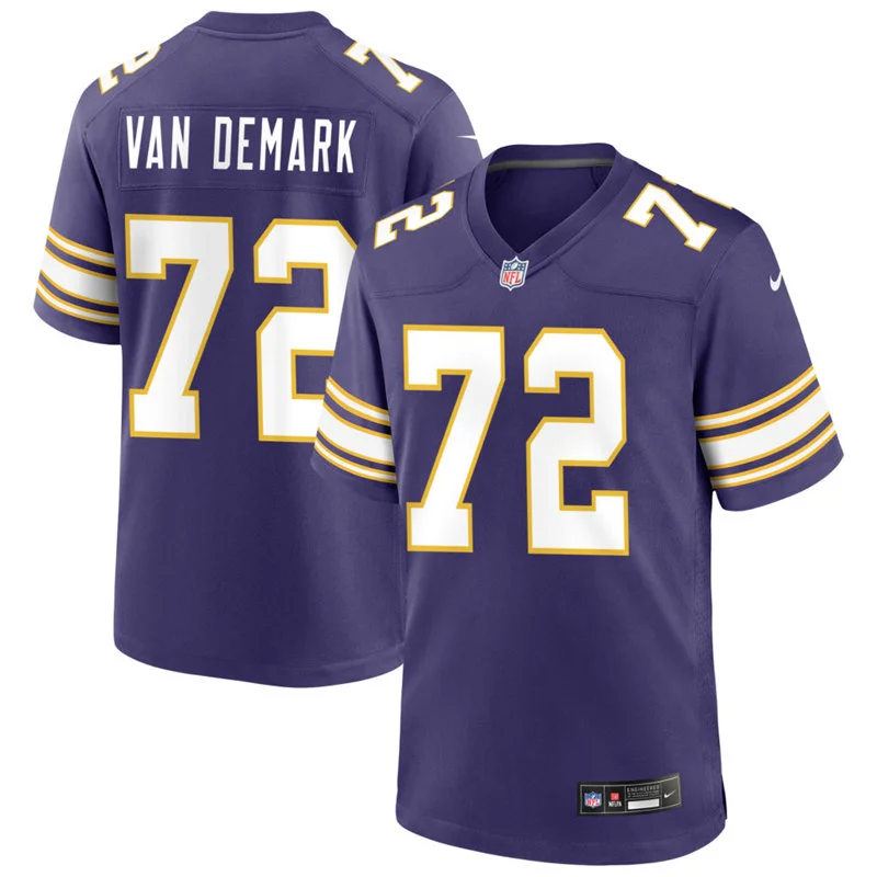 Men's Minnesota Vikings #72 Ryan Van Demark Nike Purple Classic F.U.S.E. Limited Jersey