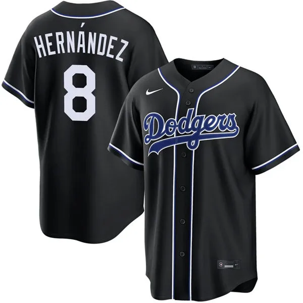 Mens Los Angeles Dodgers #8 Kike Hernandez 2026 Black Carbon Fashion Limited Jersey