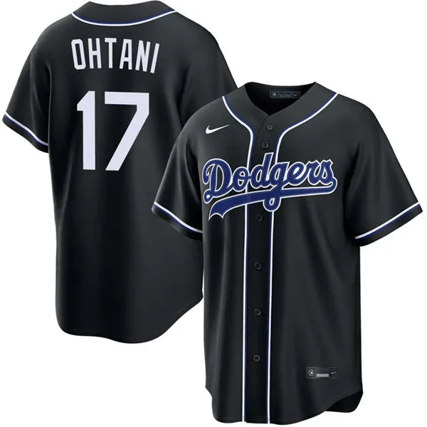 Mens Los Angeles Dodgers #17 Shohei Ohtani 2026 Black Carbon Fashion Limited Jersey