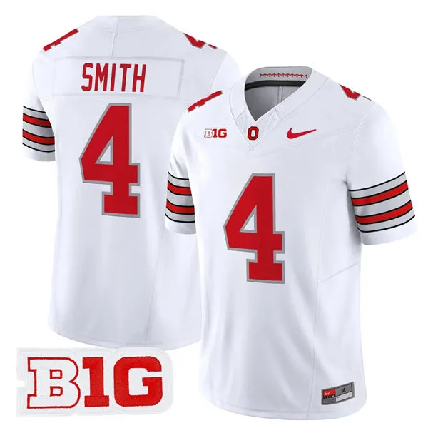 Men's Ohio State Buckeyes #4 Jeremiah Smith 2026 White Sub Zero F.U.S.E Limited Football Jersey