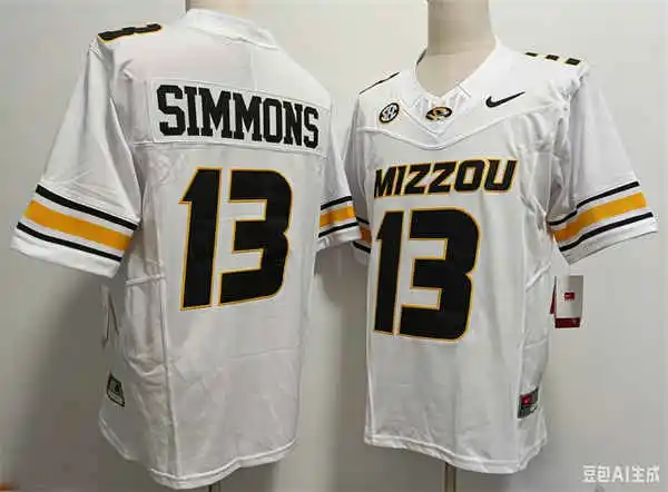 Missouri Tigers #13 Austin Simmons Nike White F.U.S.E. College Football Game Jersey Missouri Tigers #13 Austin Simmons Nike White F.U.S.E. College Football Game Jersey