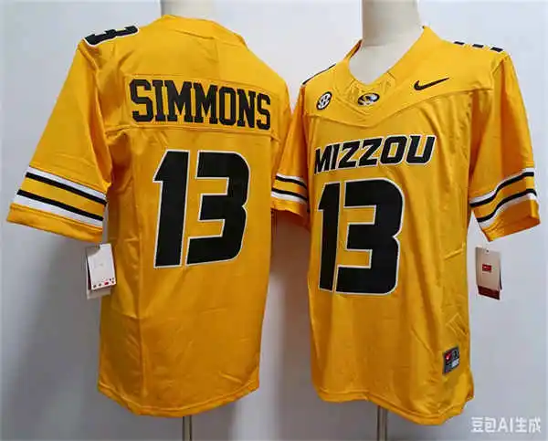 Missouri Tigers #13 Austin Simmons Nike Gold F.U.S.E. College Football Game Jersey Missouri Tigers #13 Austin Simmons Nike Gold F.U.S.E. College Football Game Jersey