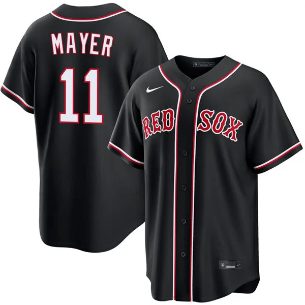 Mens Boston Red Sox #11 Marcelo Mayer Nike 2026 Blackout Fashion Limited Jersey