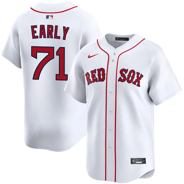 Mens Boston Red Sox #71 Connelly Early Nike White Home with Name Limted Jersey