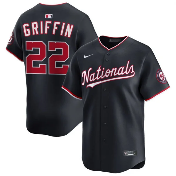 Men's Washington Nationals #22 Foster Griffin Nike Navy Alternate Limited Jersey