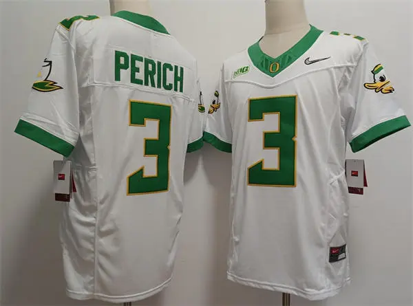 Oregon Ducks #3 Koi Perich White MIGHTY OREGON Football F.U.S.E.Limmited Jersey Oregon Ducks #3 Koi Perich White MIGHTY OREGON Football F.U.S.E.Limmited Jersey