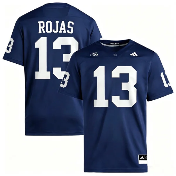 Penn State Nittany Lions #13 Tony Rojas 2026 Adidas Navy with Name Football Jersey Penn State Nittany Lions #13 Tony Rojas 2026 Adidas Navy with Name Football Jersey