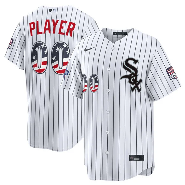 Chicago White Sox Custom Nike White 2026 All-Star Edition Stars & Stripes Stadium Jersey