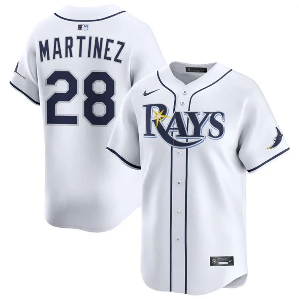 Mens Tampa Bay Rays #28 Nick Martinez  Nike White Home Limited Jersey