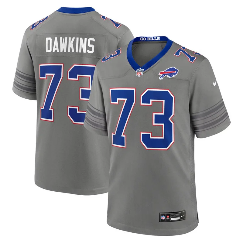 Youth Buffalo Bills #73 Dion Dawkins Nike Gray Nickel City Limited Jersey