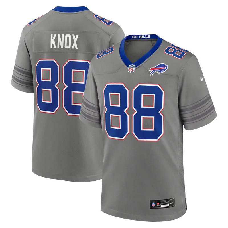 Youth Buffalo Bills #88 Dawson Knox Nike Gray Nickel City Limited Jersey