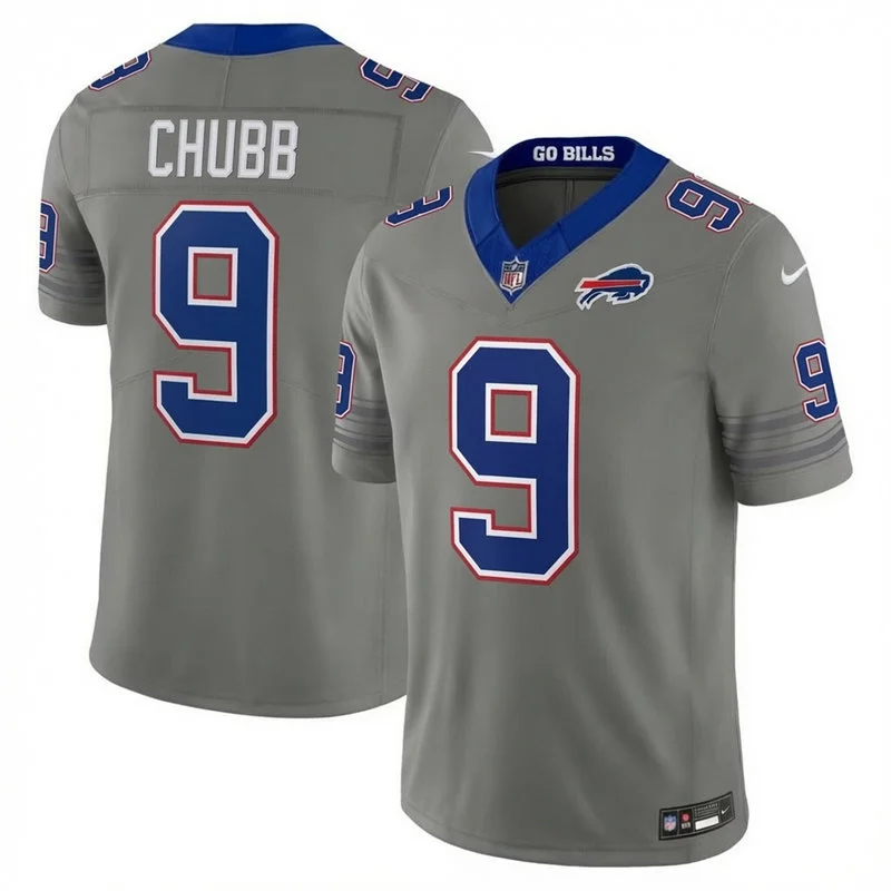 Youth Buffalo Bills #9 Bradley Chubb Nike Gray Nickel City Limited Jersey