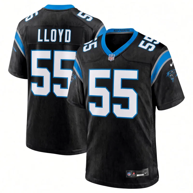 Mens Carolina Panthers #55 Devin Lloyd Nike Black Vapor F.U.S.E. Limited Jersey