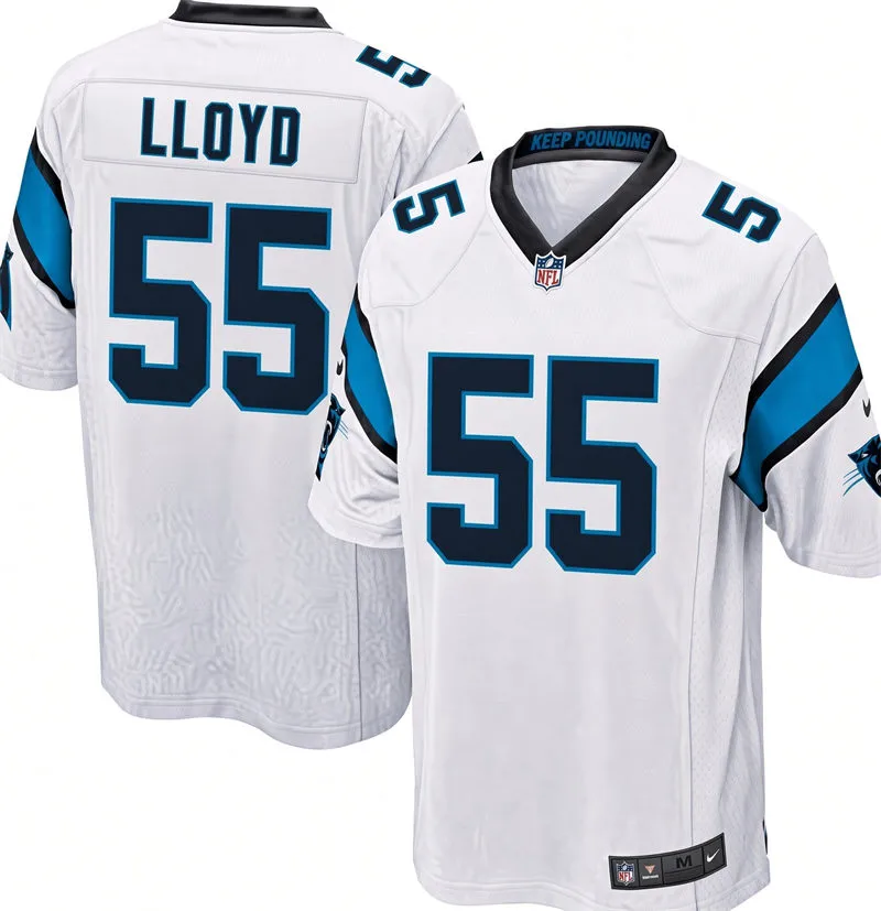 Mens Carolina Panthers #55 Devin Lloyd Nike White Vapor F.U.S.E. Limited Jersey