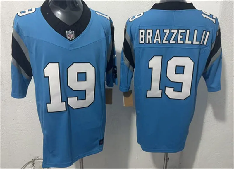 Mens Carolina Panthers #19 Chris Brazzell II Nike Blue Alternate Vapor F.U.S.E. Limited Jersey