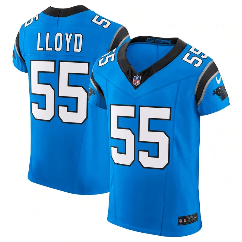 Mens Carolina Panthers #55 Devin Lloyd Nike Blue Alternate Vapor F.U.S.E. Limited Jersey