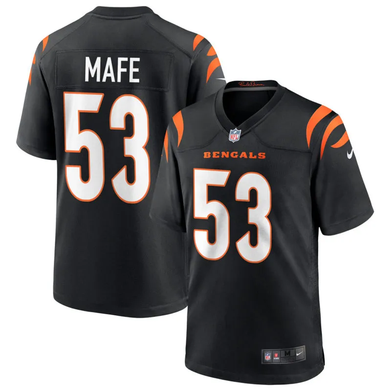 Mens Cincinnati Bengals #53 Boye Mafe Nike Black Vapor F.U.S.E. Limited Jersey