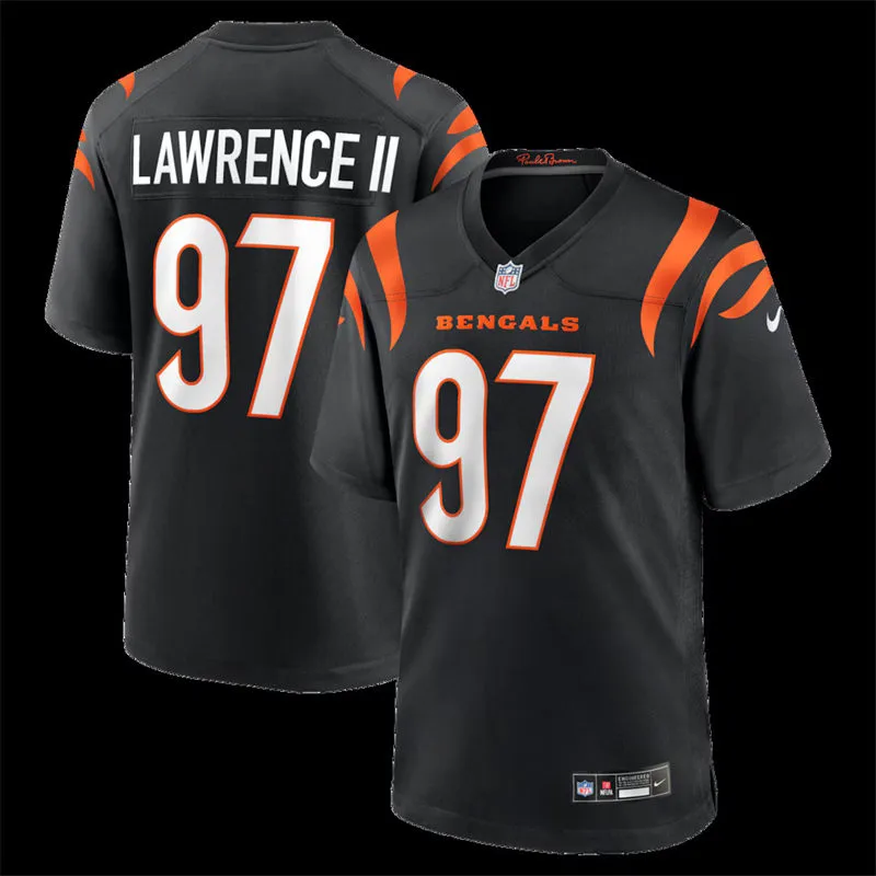 Mens Cincinnati Bengals #97 Dexter Lawrence II Nike Black Vapor F.U.S.E. Limited Jersey