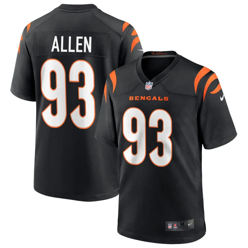 Mens Cincinnati Bengals #93 Jonathan Allen Nike Black Vapor F.U.S.E. Limited Jersey