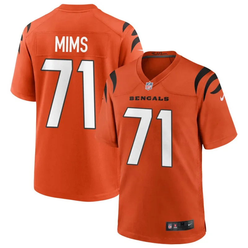 Mens Cincinnati Bengals #71 Amarius Mims Nike Orange Alternate Vapor F.U.S.E. Limited Jersey