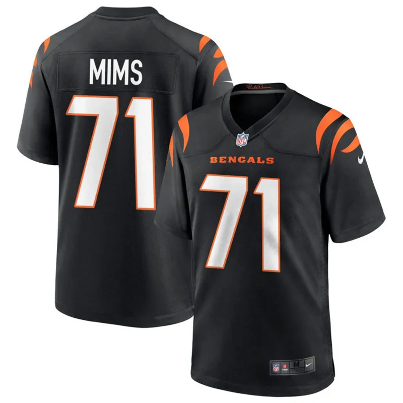 Mens Cincinnati Bengals #71 Amarius Mims Nike Black Vapor F.U.S.E. Limited Jersey