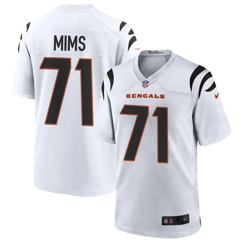 Mens Cincinnati Bengals #71 Amarius Mims Nike White Vapor F.U.S.E. Limited Jersey