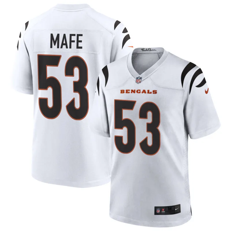 Mens Cincinnati Bengals #53 Boye Mafe Nike White Vapor F.U.S.E. Limited Jersey