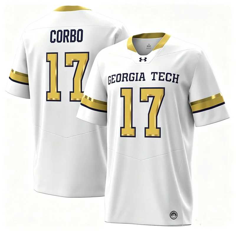 Georgia Tech Yellow Jackets #17 Chris Corbo 2026 White Football Game Jersey
